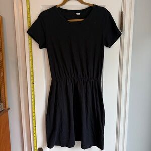 Old Navy T-Shirt Dress | Elastic Waist | Black | Size Medium